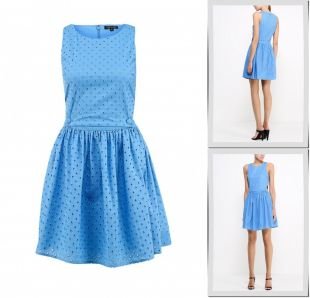 Голубые платья, платье topshop, весна-лето 2015